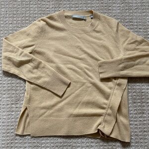Cashmere Vince Women's Tan Crew Neck Sweater